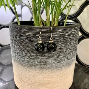 Black & Silver Hanging earrings